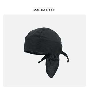 美式嘻哈街头潮人运动头巾帽男女夏季薄款透气遮阳绑带海盗包头帽