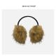 冬天毛绒保暖耳套女仿皮草耳暖罩百搭大版 显脸小耳捂冬季 可爱耳包