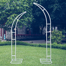 婚庆牛角们花艺拱门户外草坪婚礼羊角们鲜花拱门花架道具月亮门架