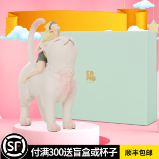 白夜童话《猫将军》小鸡磕技艺术品饰品家居摆件龙猫生日礼物礼品