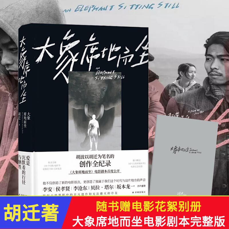 正版包邮  赠电影花絮别册】大象席地而坐书 导演胡波的非凡遗作