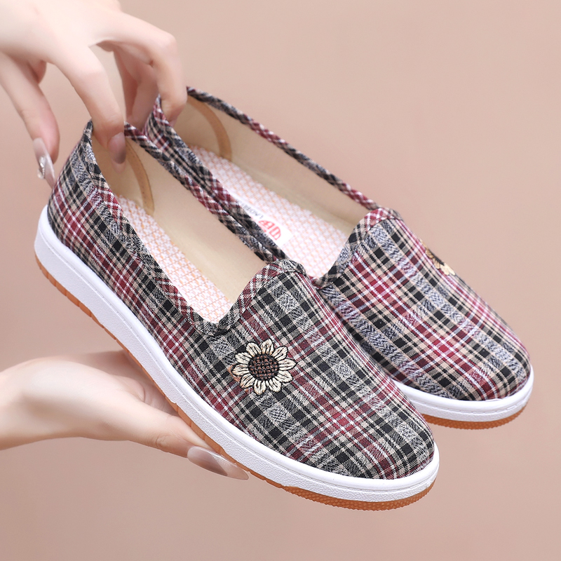 软底防滑一脚蹬懒人单鞋