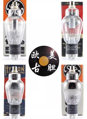 精选全新美国吹喇叭GE 866A/VT46A带侧身D环筒屏866电子汞整流管