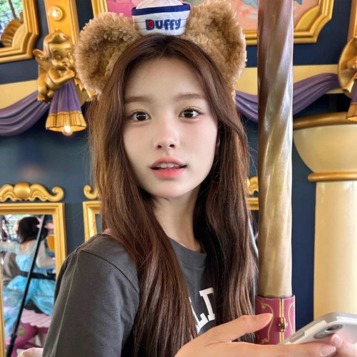 迪士尼Duffy达菲熊发箍可爱水手海军帽游乐园拍照头箍头饰发饰女