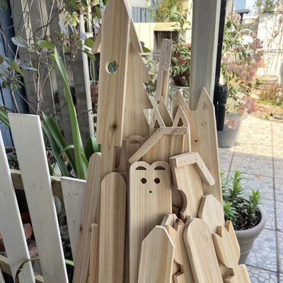 白坯任意自由搭配隔断长短木条