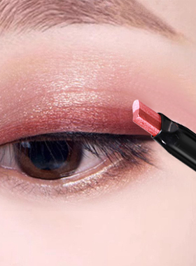 双色眼影棒笔裸妆防水不晕染珠光闪粉大地色初学者懒人渐变眼影女