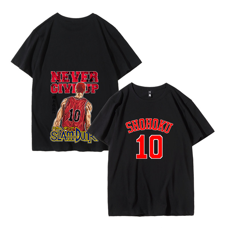 夏季灌篮高手联名短袖樱木花道T恤流川枫三井寿卡通男潮牌队服ins