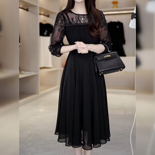 连衣裙2026新款女春秋今年流行十三行爆款气质减龄轻奢高级感裙子