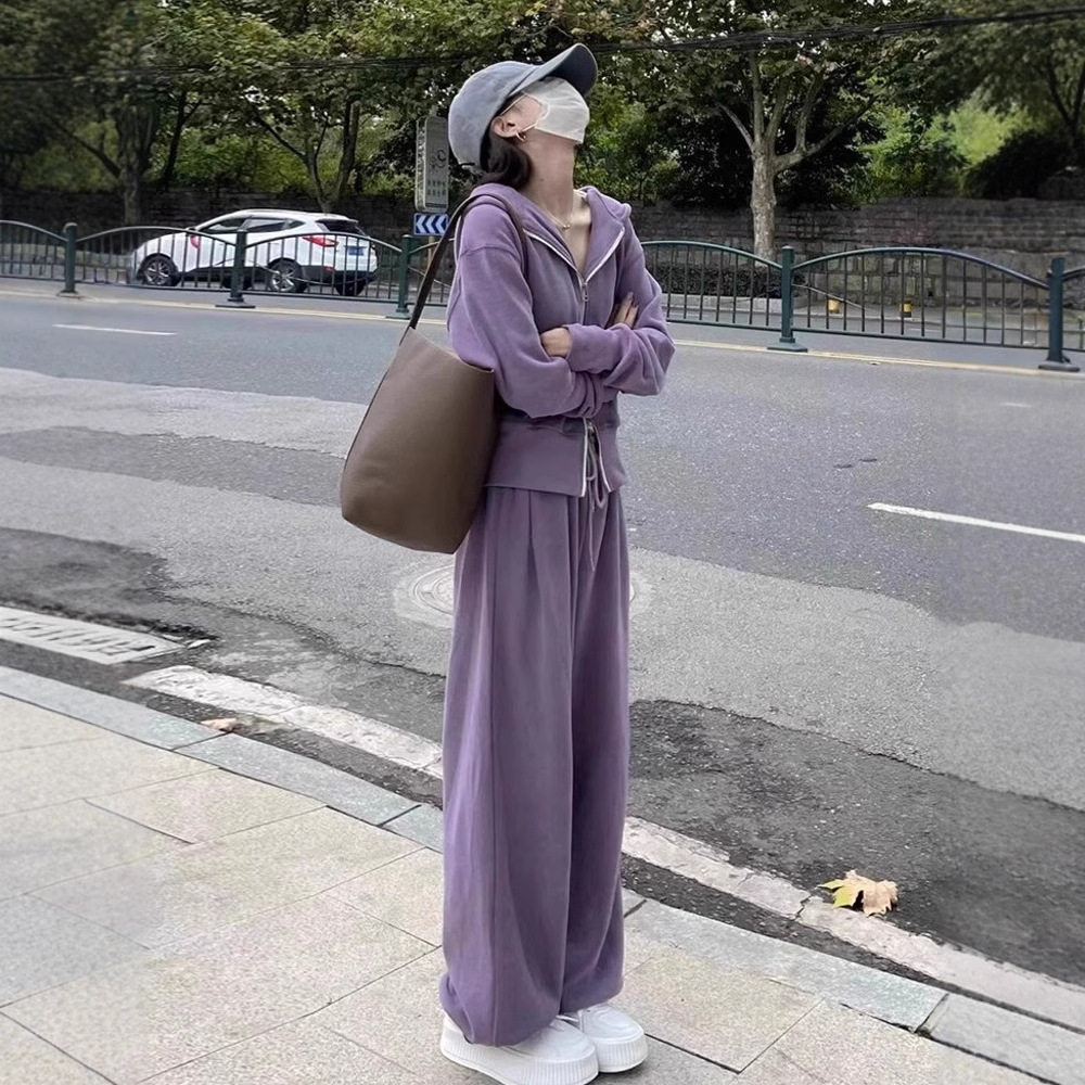 减龄多巴胺秋季新款运动套装女宽松显瘦卫衣韩系时尚休闲两件套潮