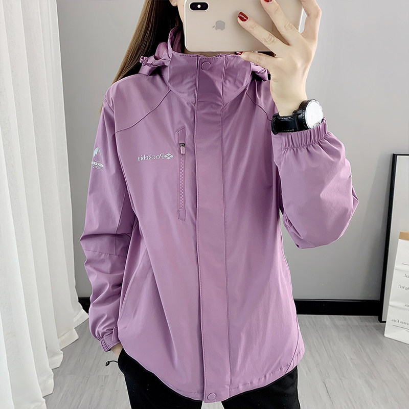 冲锋衣女三合一两件套秋冬防风防水加厚保暖外套户外徒步登山服男