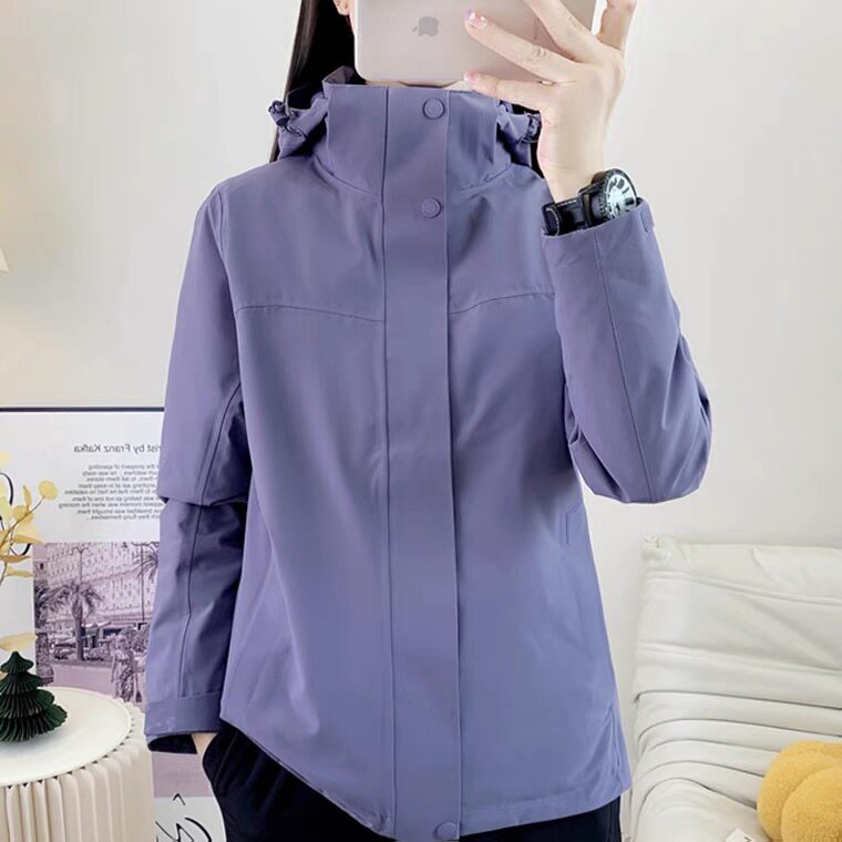 羽绒内胆冲锋衣女三合一冬季两件套防风防水保暖户外登山服外套男