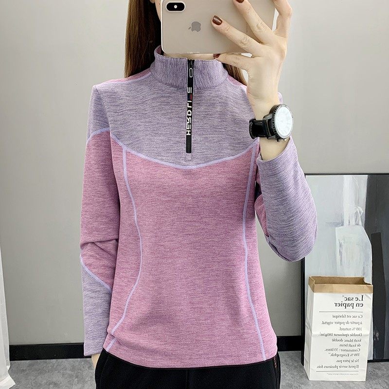 户外抓绒衣女长袖德绒打底衫套头