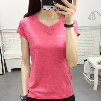 夏季速干衣短袖t恤吸汗显瘦圆领