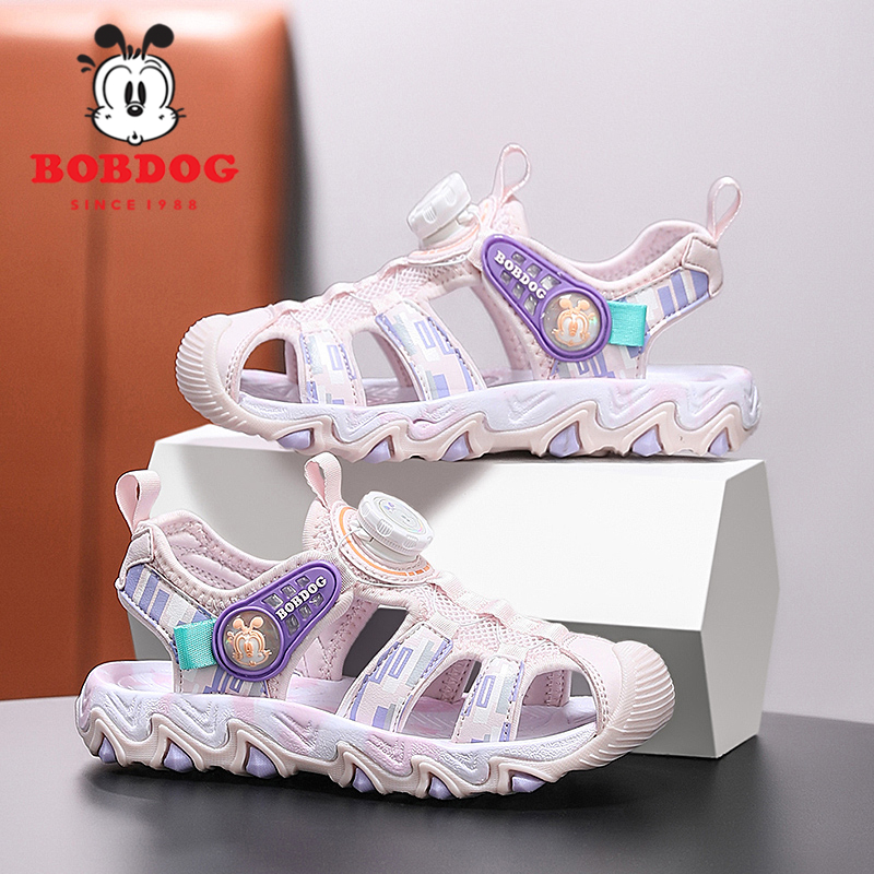 巴布豆凉鞋夏季包头女童沙滩鞋