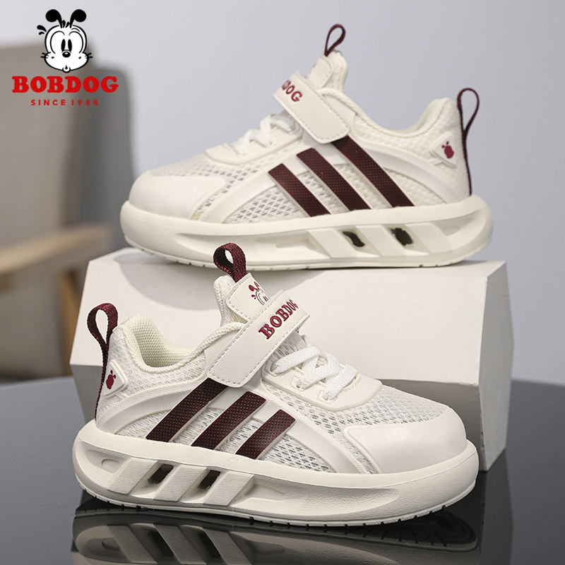 巴布豆儿童网面透气跑步鞋新款