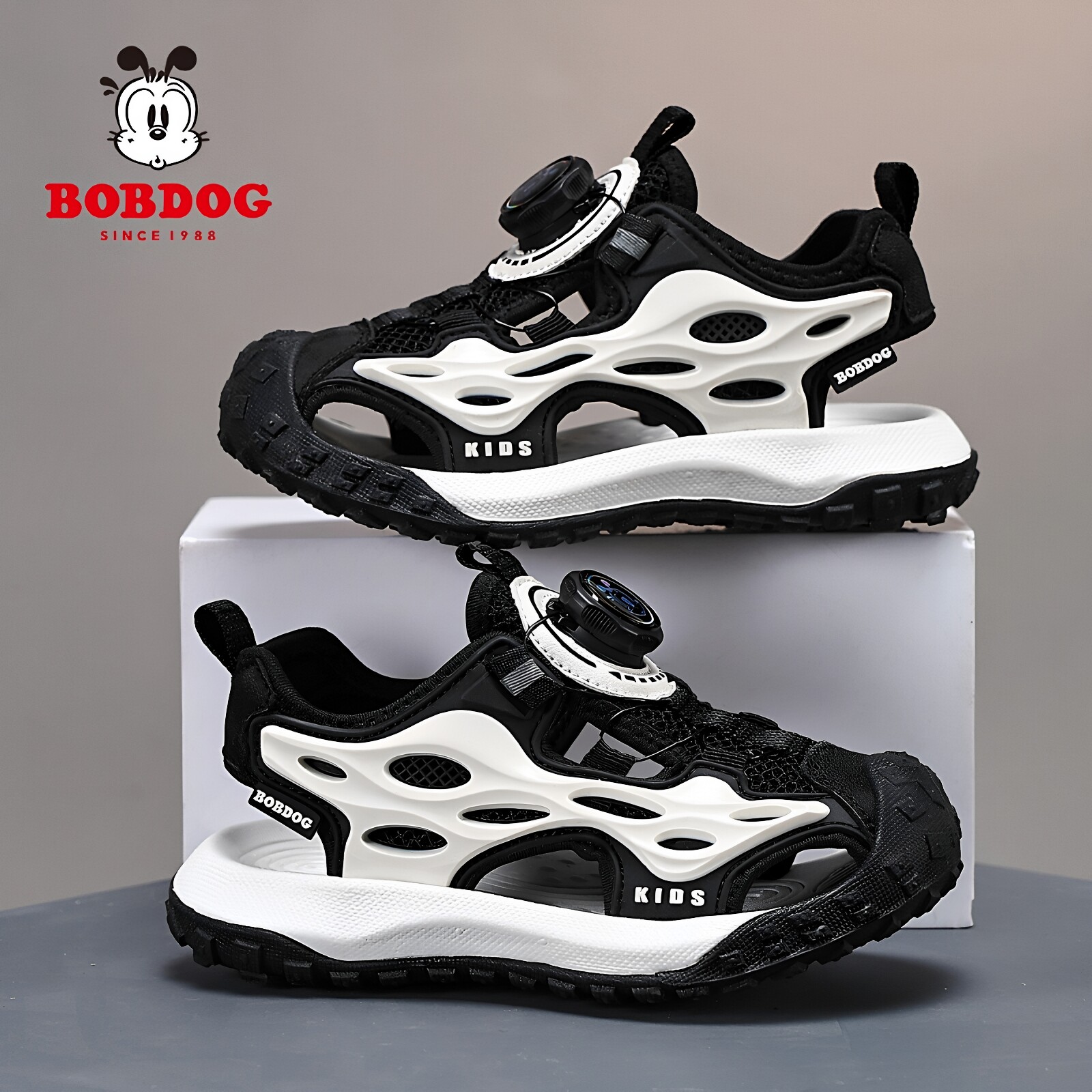 巴布豆男童夏季包头凉鞋2026新款中大童防滑软底儿童户外沙滩鞋