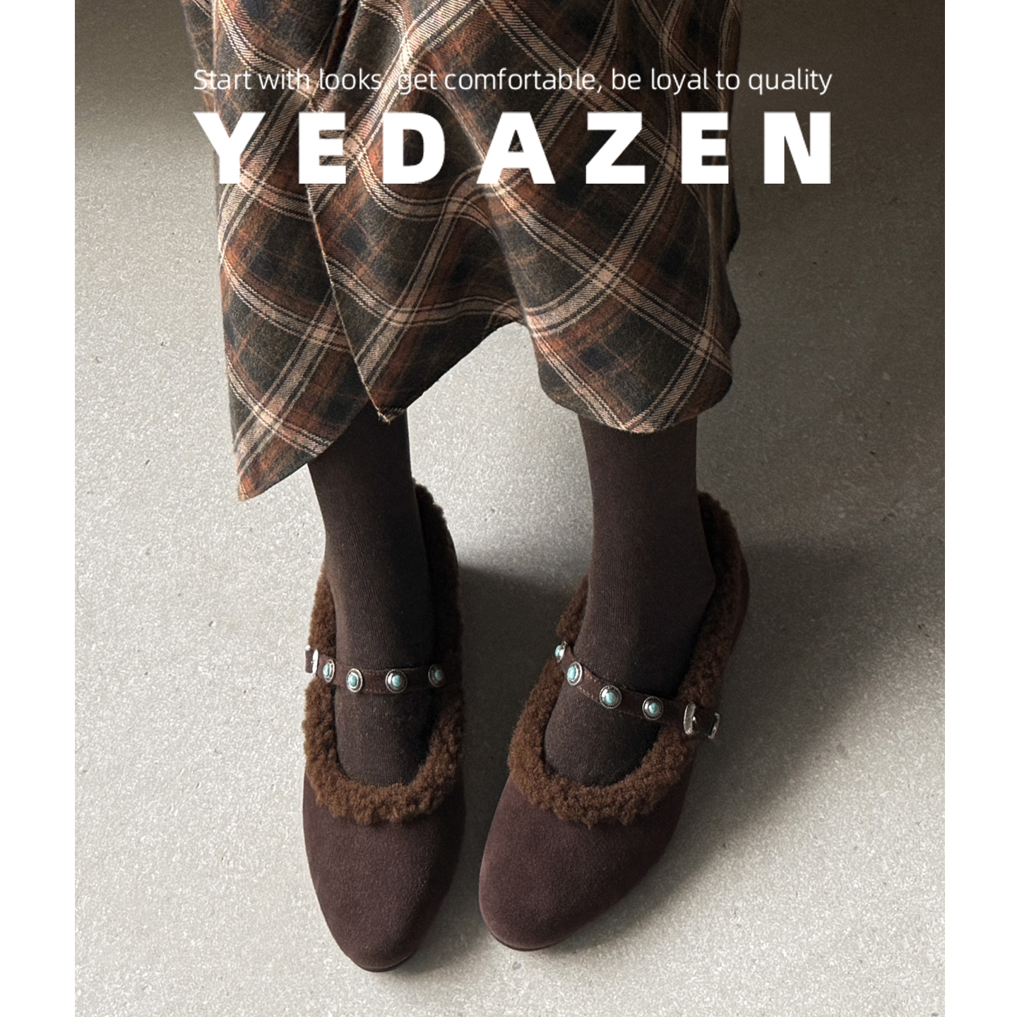 高级感增高羊羔毛毛毛鞋女外穿2025新款冬季加绒玛丽珍高跟鞋粗跟