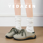 男女同款大码软木勃肯鞋厚底增高春季运动风单鞋一脚蹬包头半拖鞋