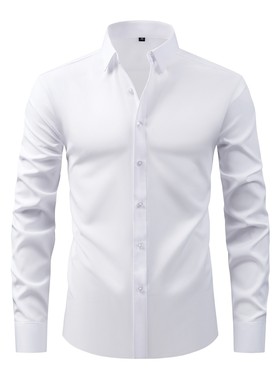 business Shirts For Men Formal Dress Shirt autumn White tops