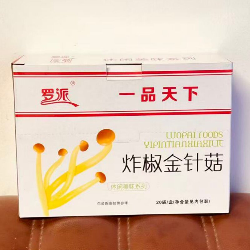 罗派一品天下炸椒金针菇20袋装蔬菜干