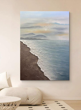 大芬村高档手绘油画海景装饰画抽