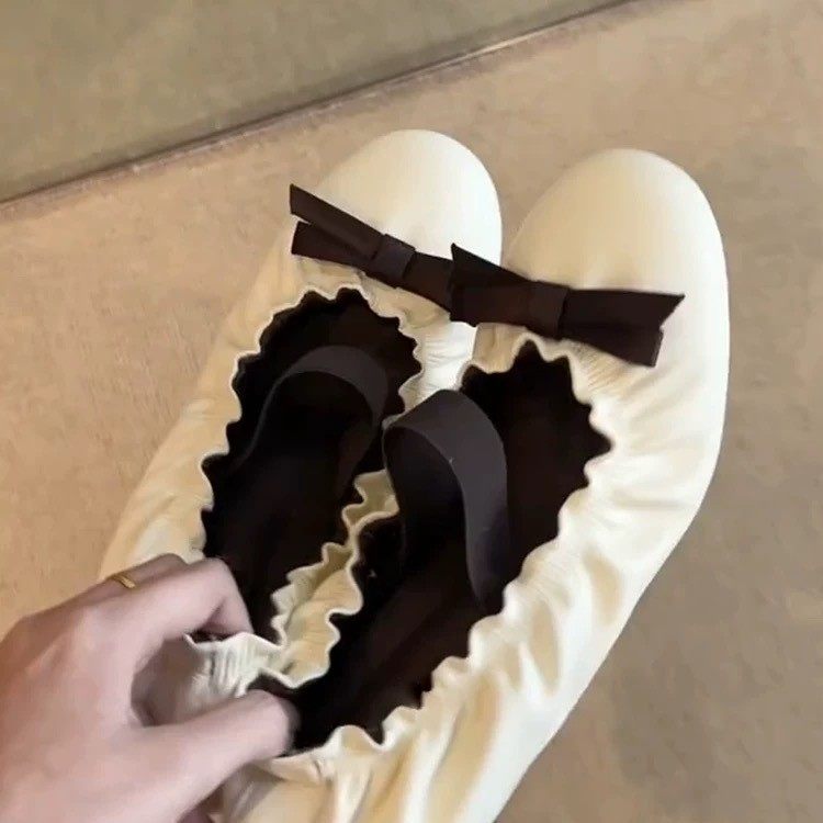 羊皮版~复古圆头浅口平底一字带玛丽珍单鞋女2026年春季芭蕾舞鞋,女鞋,浅口单鞋,淘宝优惠券,粉丝福利购,淘宝优惠卷