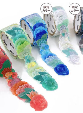 日本bande 和纸胶带异形片状胶带贴纸 手帐装饰创意贴纸 进口正品