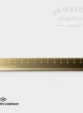 TRC TRAVELER'S COMPANY BRASS复古黄铜直尺办公用经典尺15cm正品