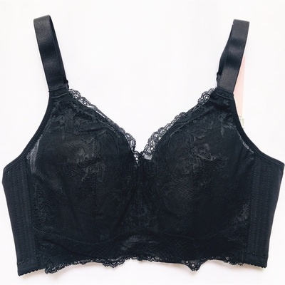 全罩杯蕾丝纯棉内里薄大胸显小