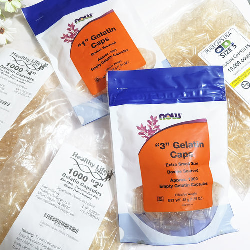 宠物猫犬牛明胶喂食空胶囊分装