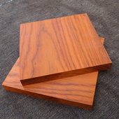 非洲红花梨薄板薄片规格料diy手把件料红木小料红花装 饰方块板料