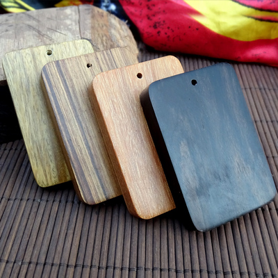 无事牌料雕刻材料黑檀乌木平安牌