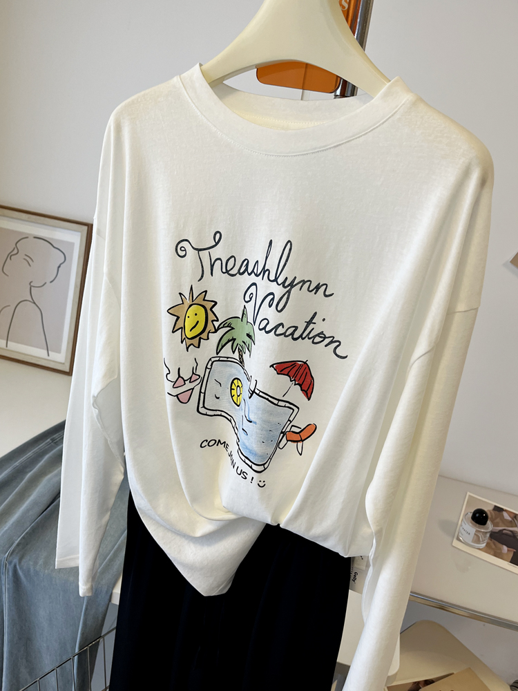 慵懒风松弛感~透透防晒长袖T恤女