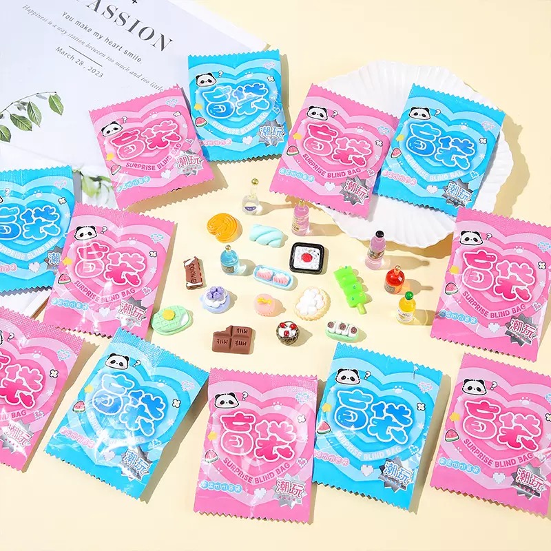 微缩食玩超市小盲袋网红迷你食物零食模型玩具饮料酒瓶子饰品摆件