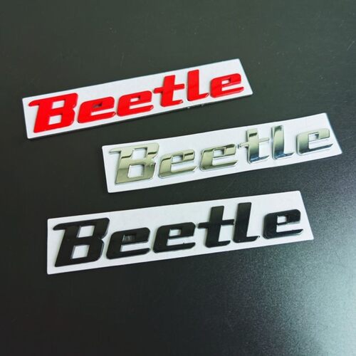 适用大众13-18新款甲壳虫车标Beetle车标装饰车贴后备箱字母标