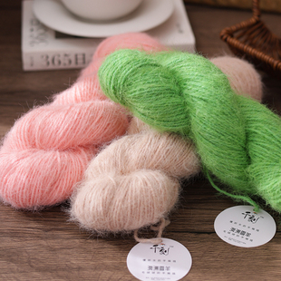 雪宝线长毛雪花纱毛线手工编织中粗棒针围巾帽子线多色渐变软毛