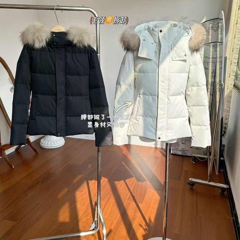 收腰显瘦棉服2025冬季新款短款可拆卸加厚毛领保暖外套棉衣7797