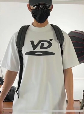 【zzz高版】Vujade006 kenijima VD LOGO黑白做旧短袖男女打底t恤