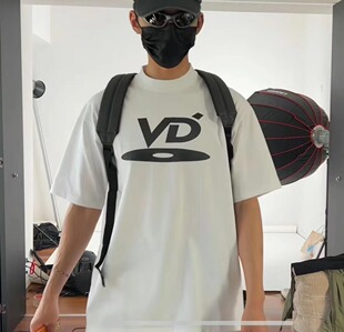 【zzz高版】Vujade006 kenijima VD LOGO黑白做旧短袖男女打底t恤
