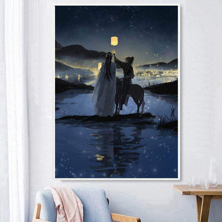 5d钻石画卧室钻石绣闪石优品卡通