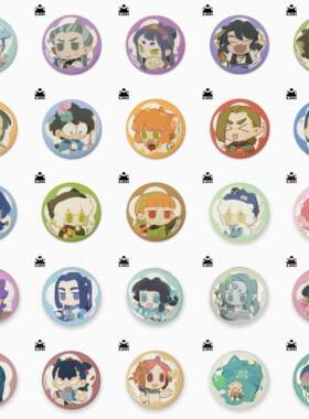 罗小黑战记25年迷你节气吧唧无限玄离风息洛竹徽章代餐扎痛包礼物