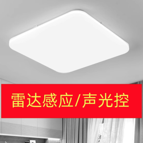 雷达/声光控感应吸顶灯正方形