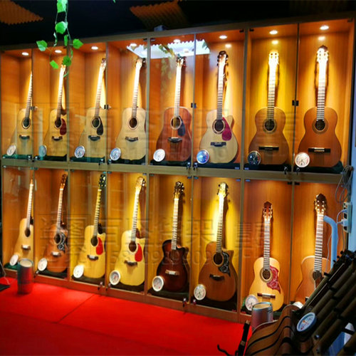 琴行乐器展示柜木质玻