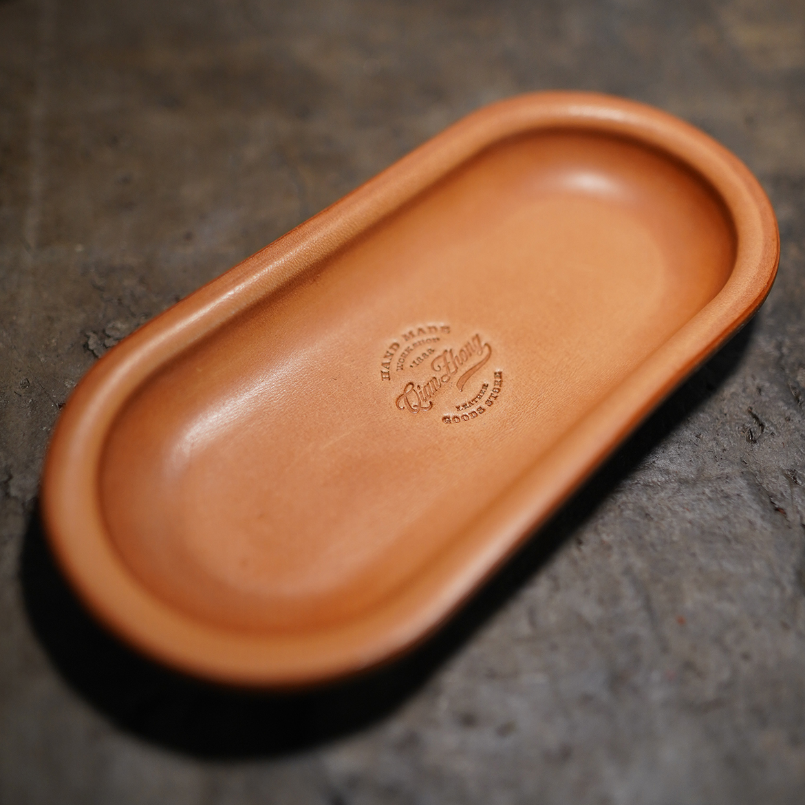 桌面牛皮盘子钱冢收纳塑形手工