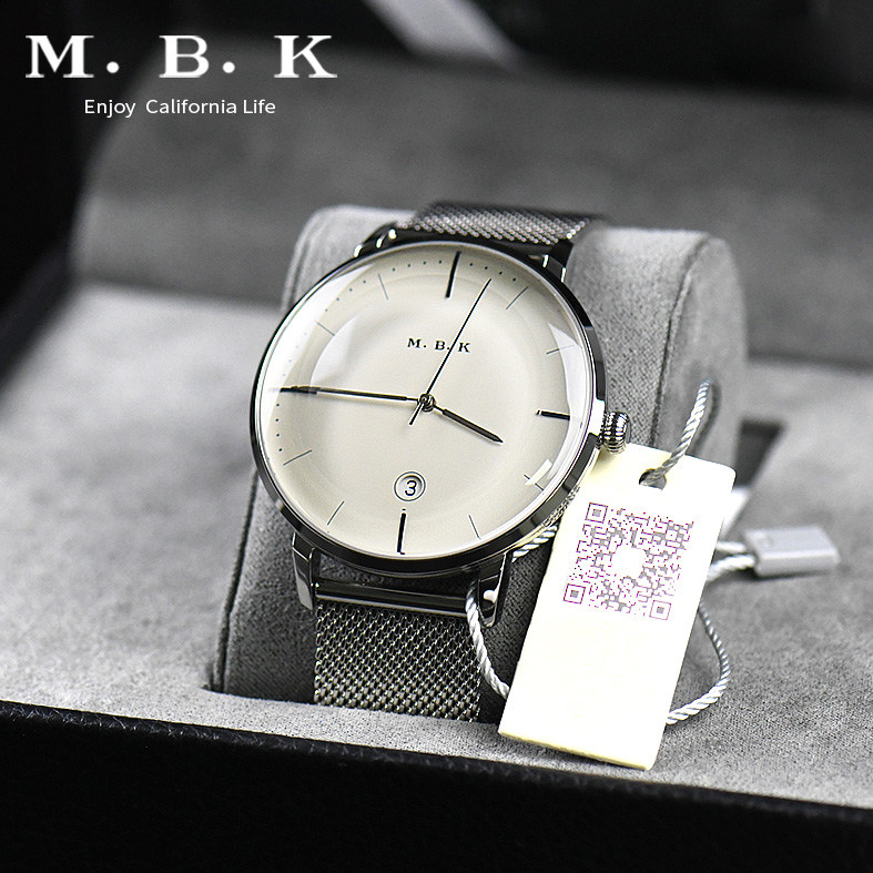 欧美进口mbk手表男全自动机械表防水超薄男表简约3D凸面潮流mbk