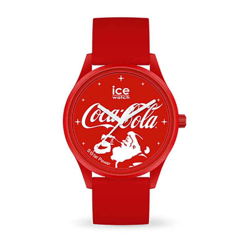 ice watch 艾施 可口可乐联名系列男女情侣表太阳能石英手表