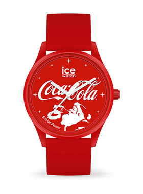 ice watch 艾施 可口可乐联名系列男女情侣表太阳能石英手表