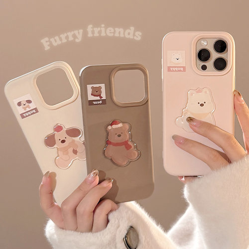 可爱卡通硅胶软壳新款苹果手机壳