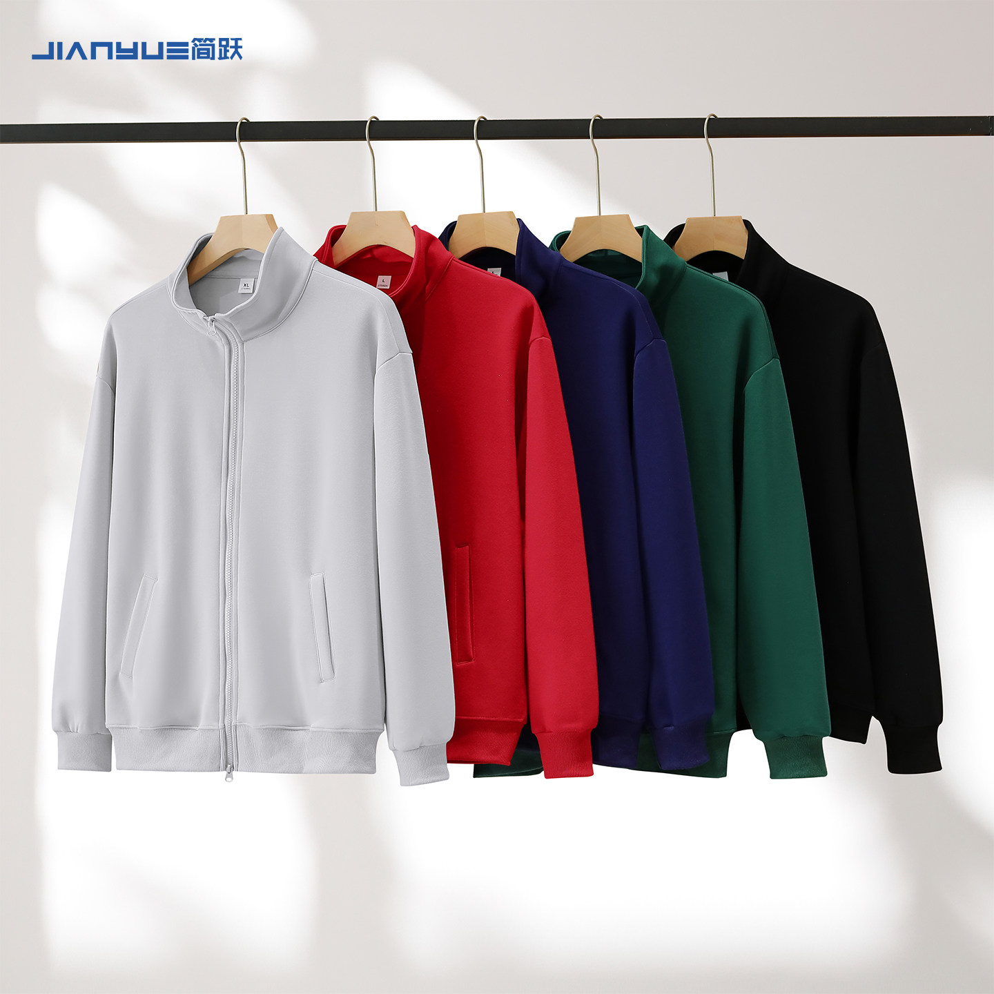 立领拉链工作服夹克外套来图定制