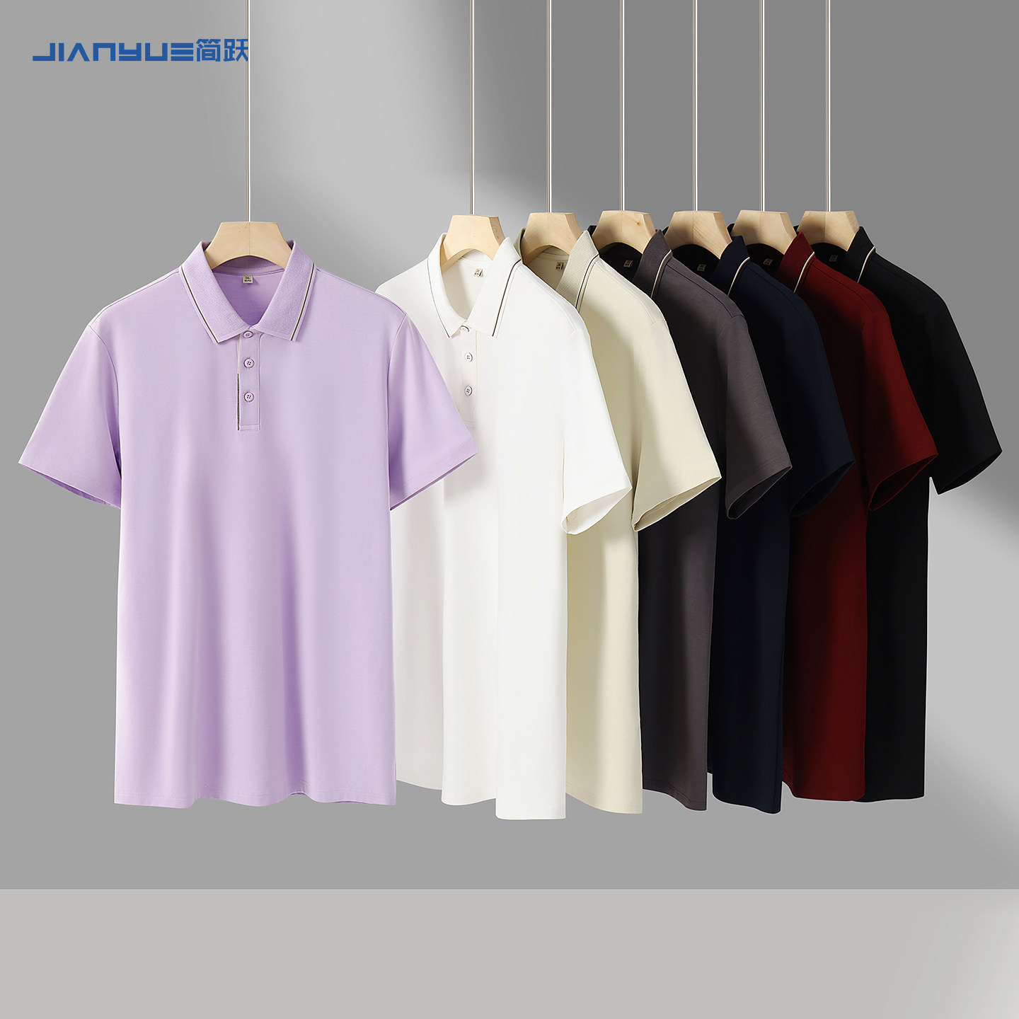 polo衫定制品质工作服短袖印logo